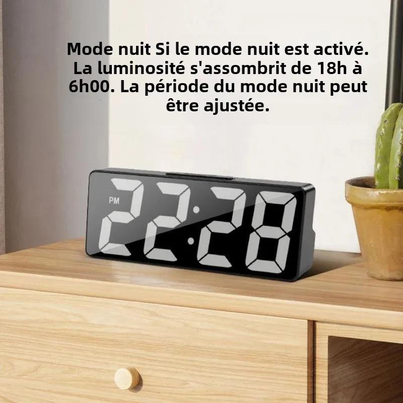 Réveil numérique à commande vocale