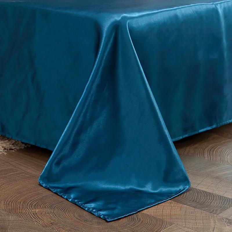 Parure de lit en soie Tencel, ensemble de literie de luxe, drap-housse extensible, noir, vert, blanc, été, 120/150/180/200, 180x200