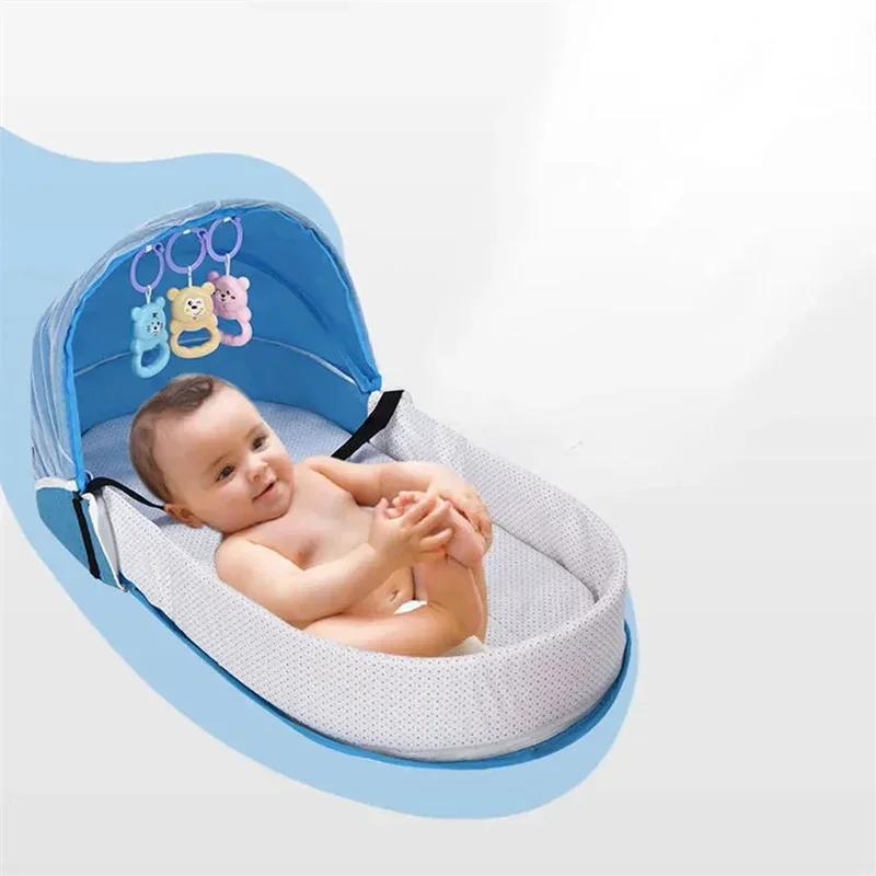 Lit de bébé pratique pliant Anti pression berceau