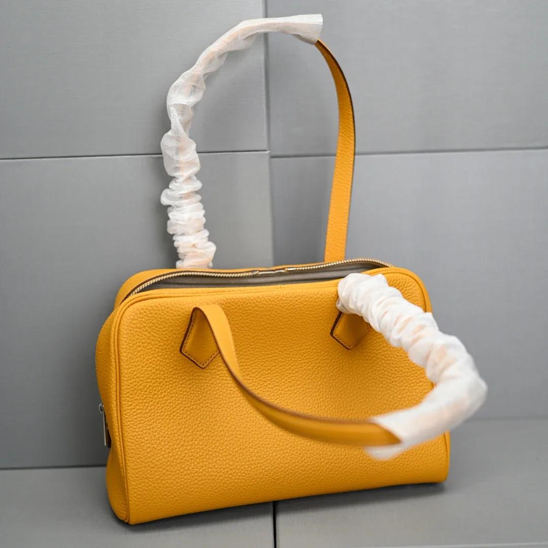 Sac à main en cuir véritable pour femme