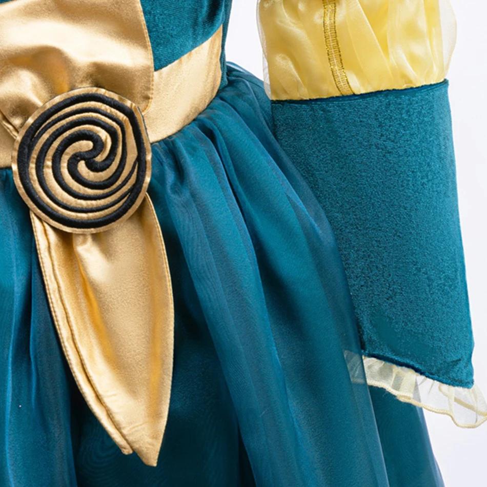 Robe princesse Merida enfant - Costume spectacle Halloween anniversaire carnaval jeu rôle fille
