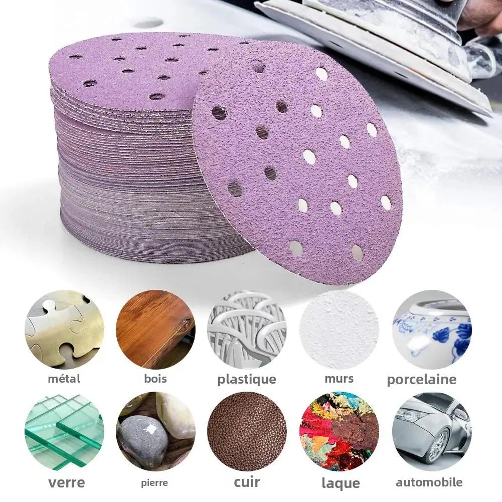 50 pièces 6 pouces disques de ponçage humide/sec crochet et boucle 320-10000 grain assortiment papier de verre 150mm pou
