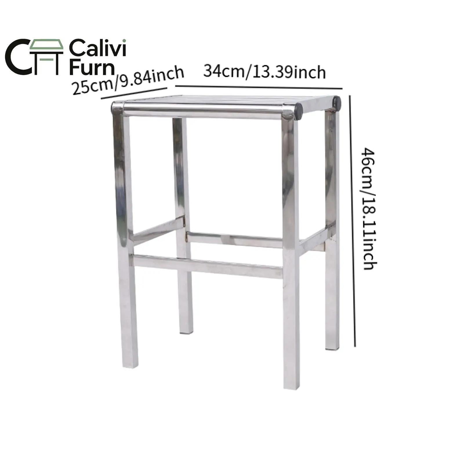 Tabouret de douche robuste et étanche, siège de spa, marchepied en acier inoxydable, chaise de soutien, banc de salle de bain pour cuisine, toilettes, soins aux personnes âgées