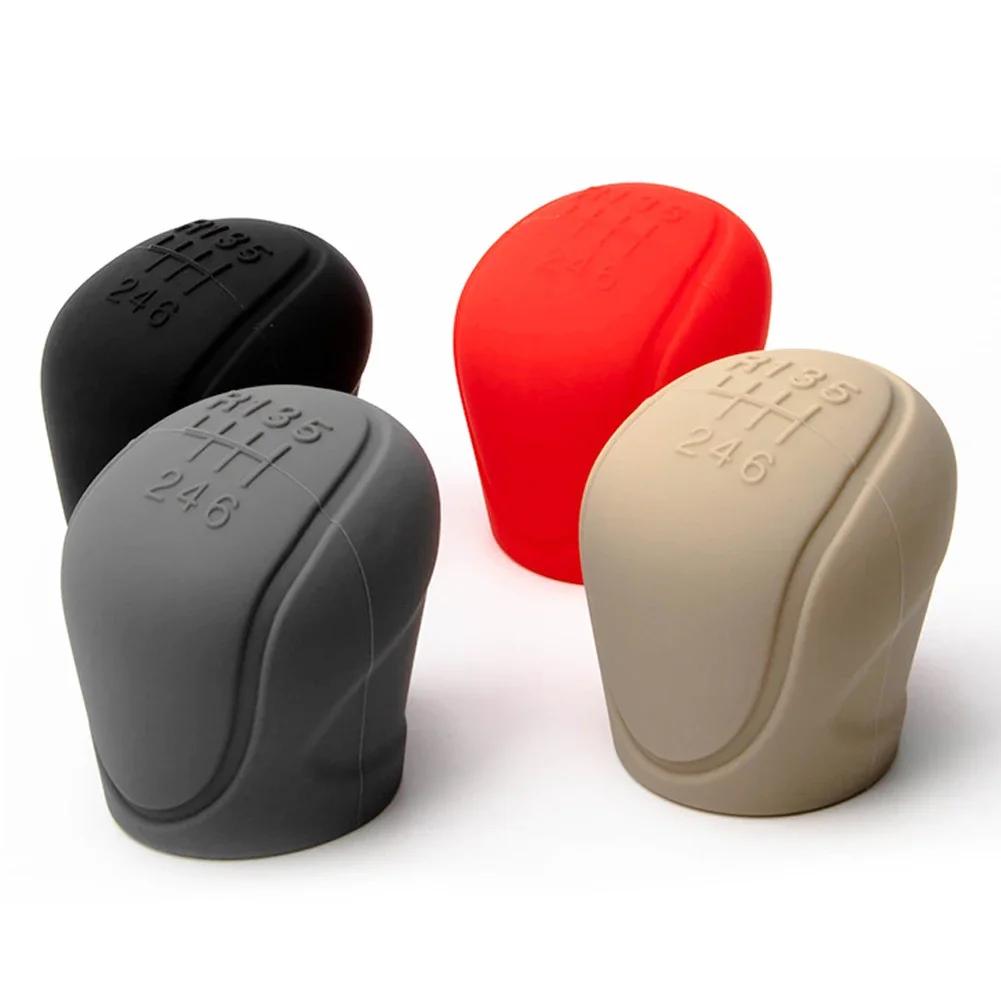 Couvercle de pommeau de levier de vitesse en Silicone pour voiture, poignée antidérapante, housses de protection manuelles à 6 vitesses, accessoires d'intérieur de voiture