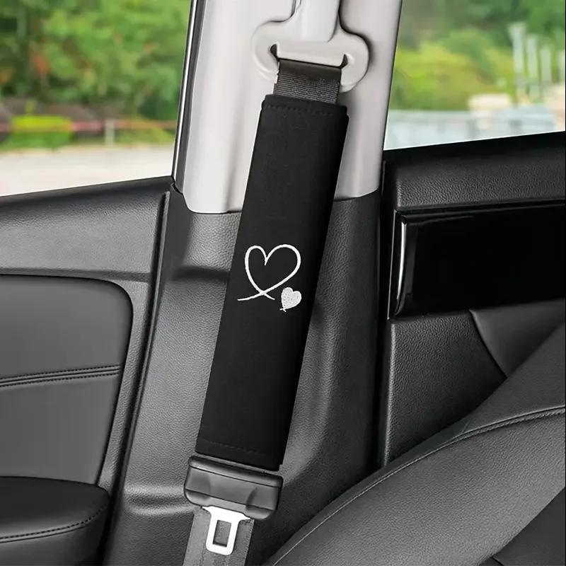 Love Housse de ceinture de sécurité pour voiture – Protecteur d'épaule doux et confortable