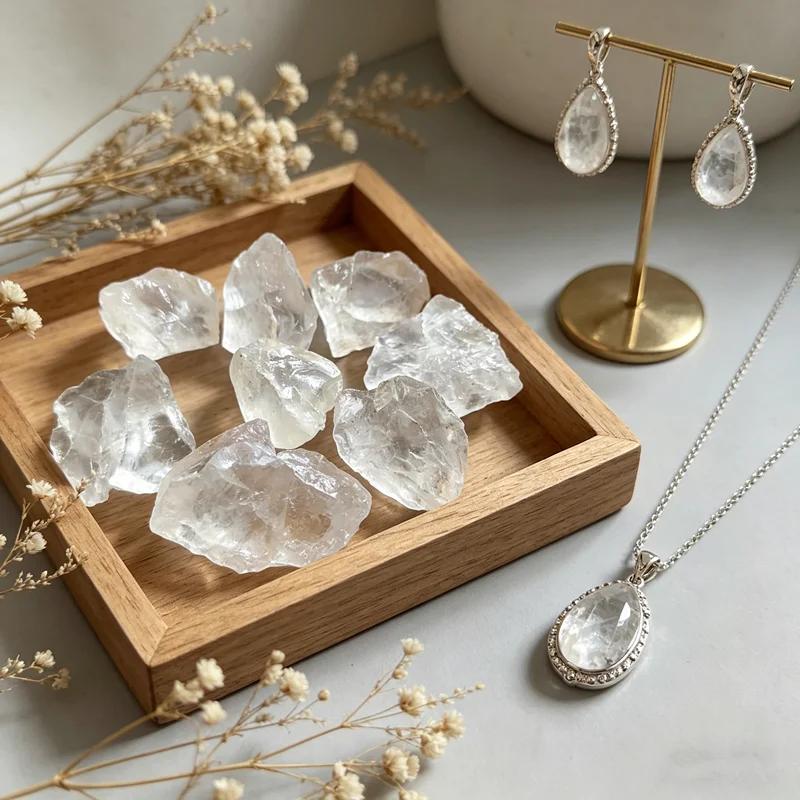 Pierre de Quartz claire naturelle
