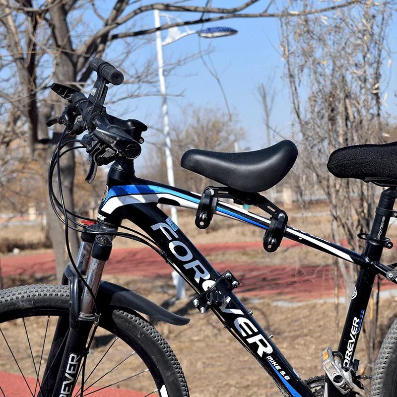 Siège bébé avant pour VTT, siège de vélo pour enfant, coussin d'assise avec absorption des chocs, siège de vélo sport