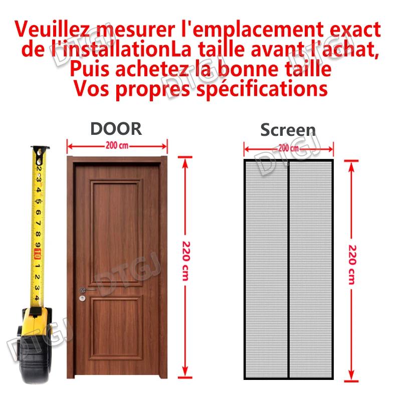DTGJ – moustiquaire magnétique blanche anti-insectes
