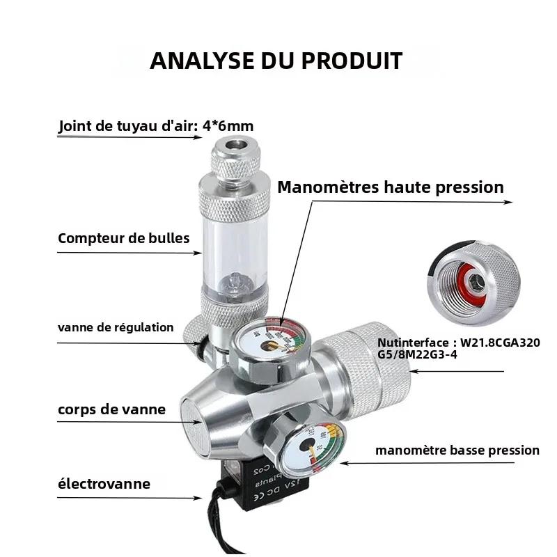 Nouveau régulateur de CO2 d'aquarium à monter soi-même