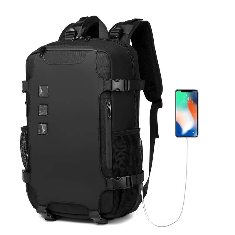 OZUKO hommes sac à dos grande capacité 16 pouces sacs à dos d'ordinateur portable USB charge adolescent cartable mâle sa