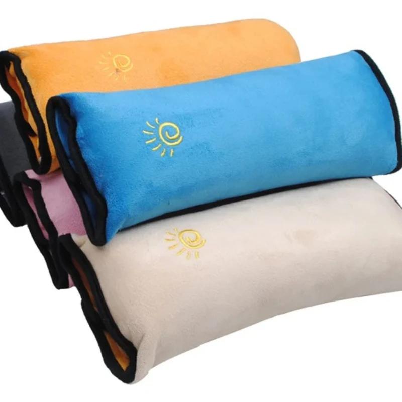Oreiller de voiture pour bébé, coussin d'épaule pour harnais de sécurité, coussin de soutien de ceinture de sécurité automatique, oreiller de voyage pour enfants, doux et confortable