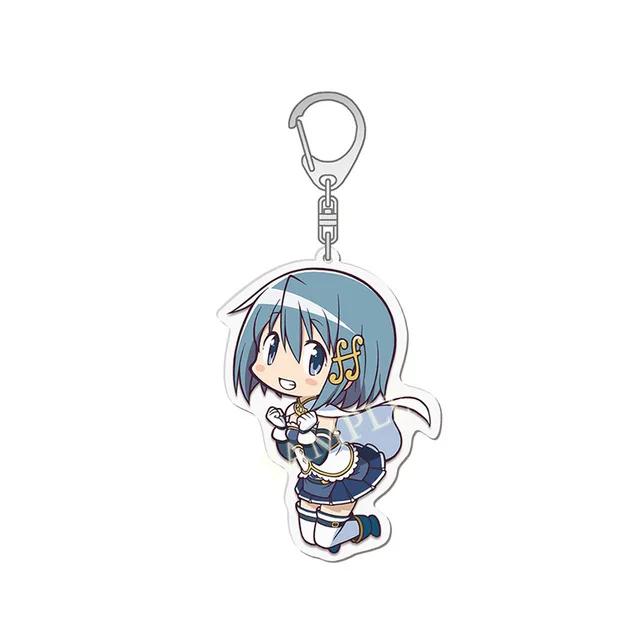Anime Puella Magi Madoka Magica porte-clés Kaname Akemi Homura Miki Sayaka Tomoe Mami Kyoko porte-clés anneau pour les Fans cadeaux bijoux
