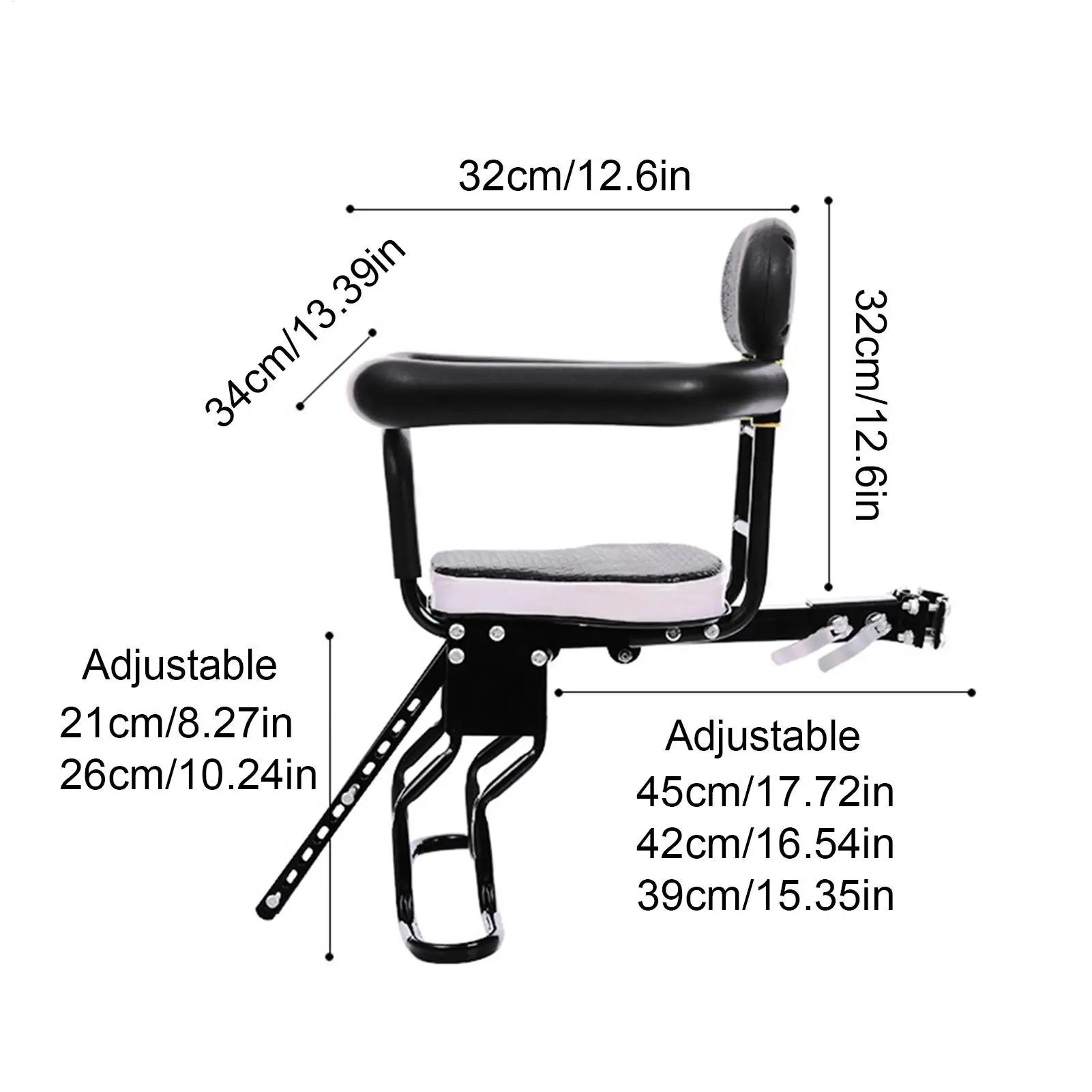 Siège de vélo pour enfants avec accroche rapide et bras de sécurité, siège ergonomique pour vélo électrique, scooter, VTT, vélo de route et vélo pliant