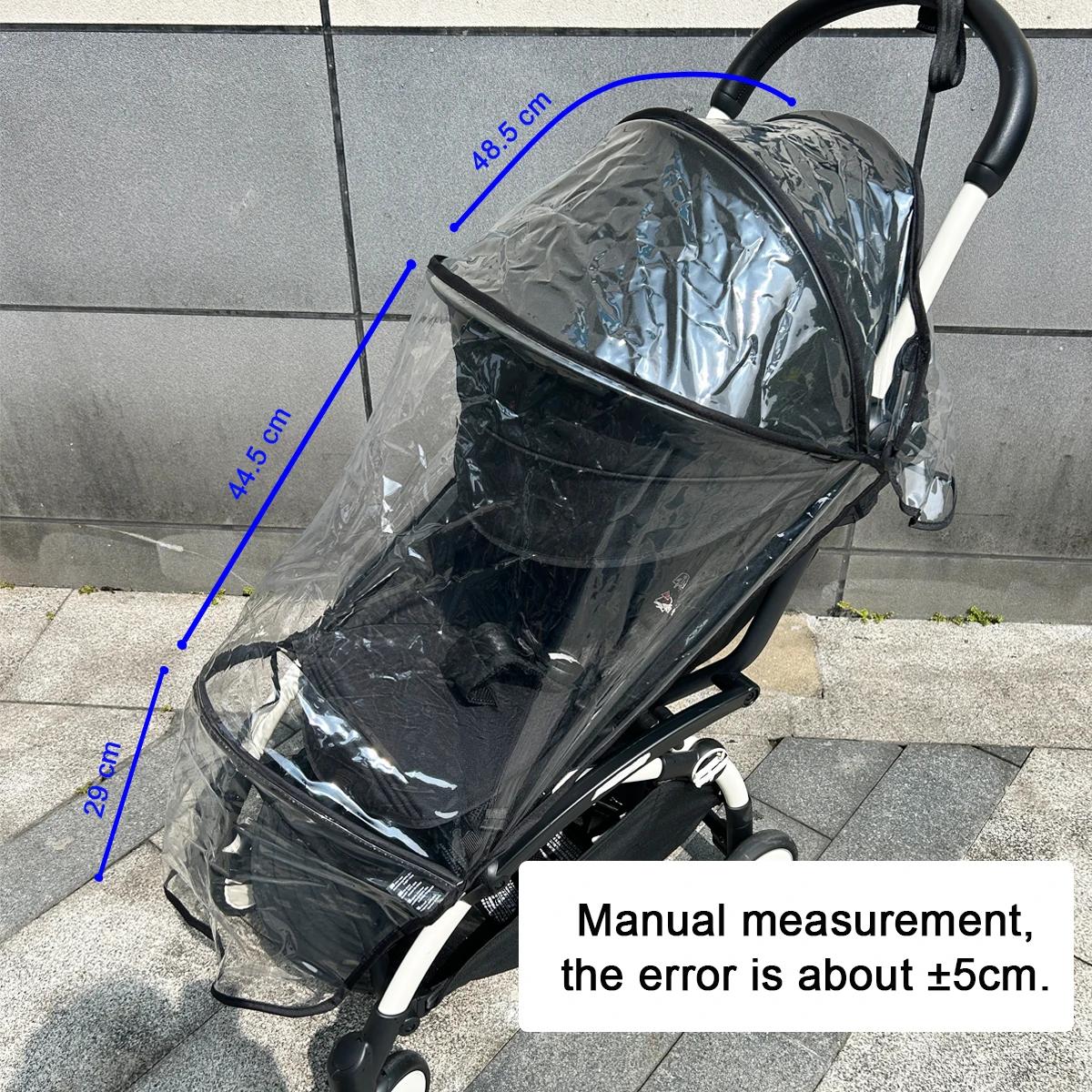 Housse de pluie transparente EVA pour poussette Babyzen YOYO et Stokke - Protection complète contre intempéries
