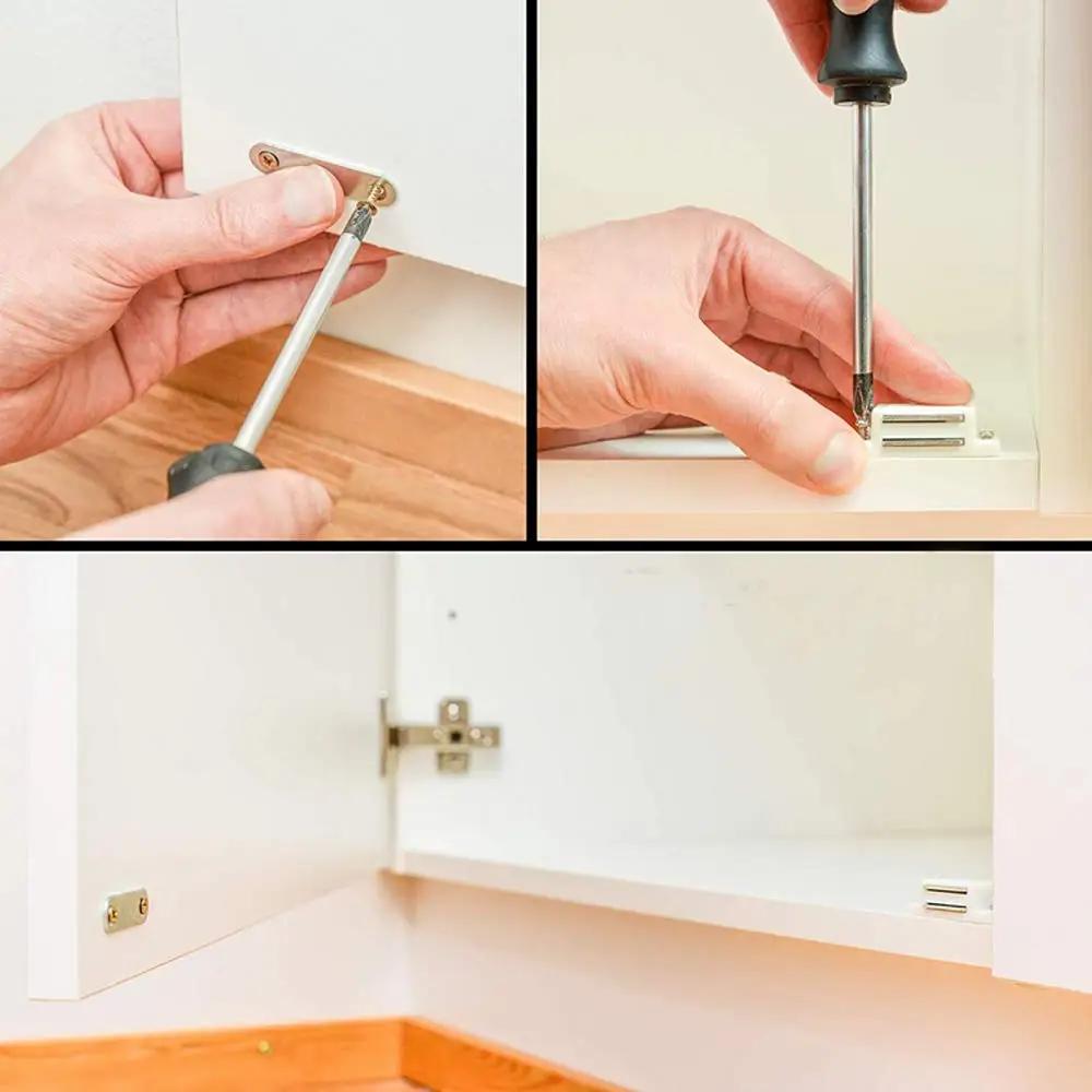 Loquet magnétique pour porte d'armoire, 12 pièces, meubles de cuisine, fermetures en plastique blanc, loquet magnétique puissant et puissant