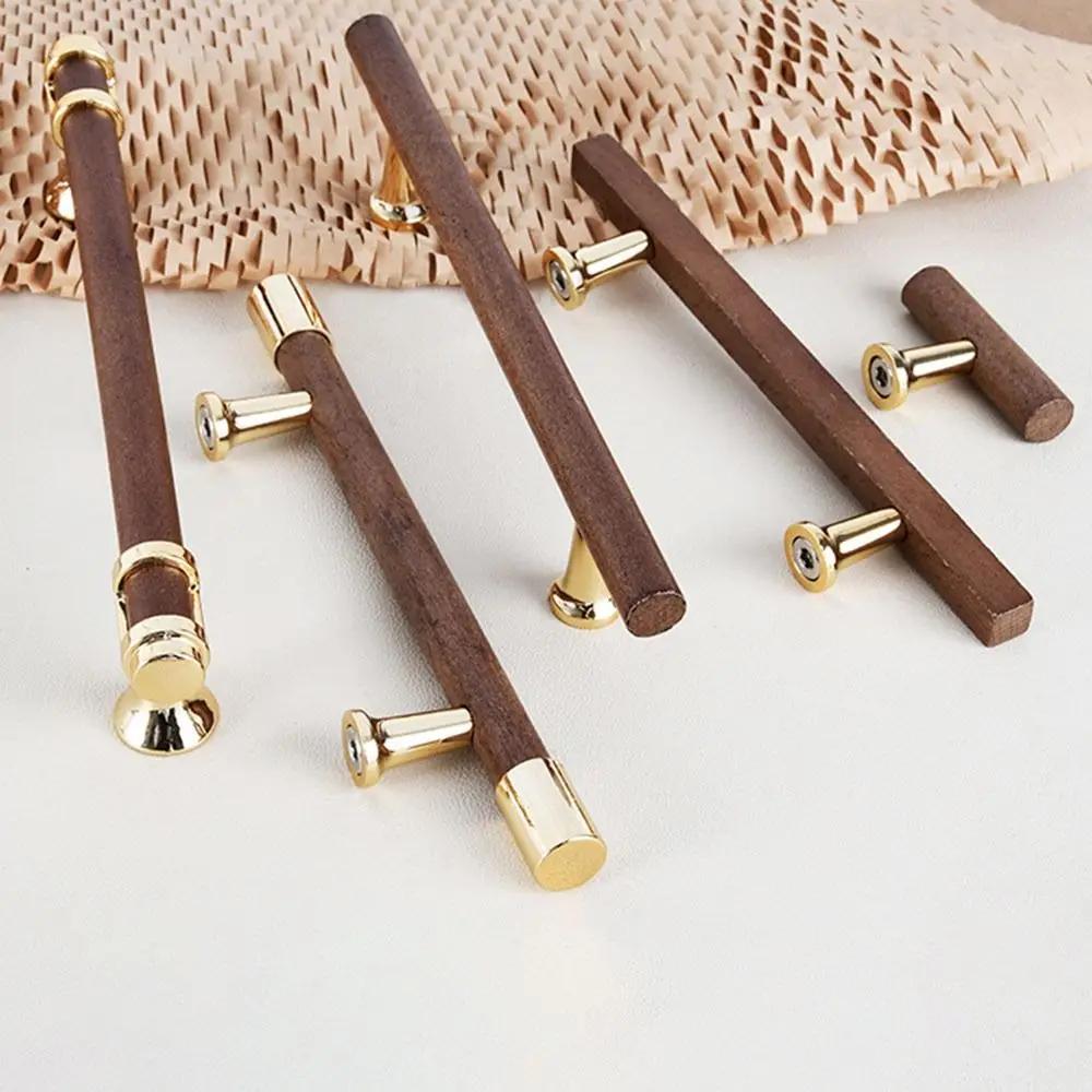 Poignées de porte en bois massif, différentes tailles, poignées multifonctionnelles pour armoires de cuisine, poignées de meubles durables, quincaillerie pour placards