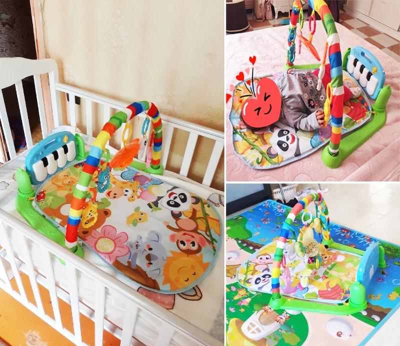 Tapis de jeu musical bébé gymnastique puzzle clavier piano ramper jouet cadeau nouveau-né