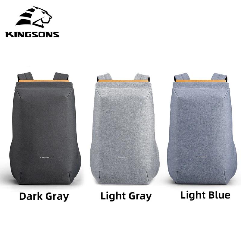 Kingsons 2025 nouveau USB charge sac à dos pour ordinateur portable 15.6 pouces sac d'ordinateur