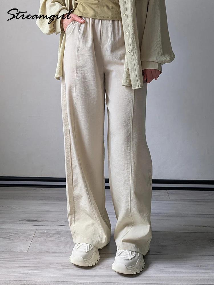 Pantalon d'été en coton pour femmes