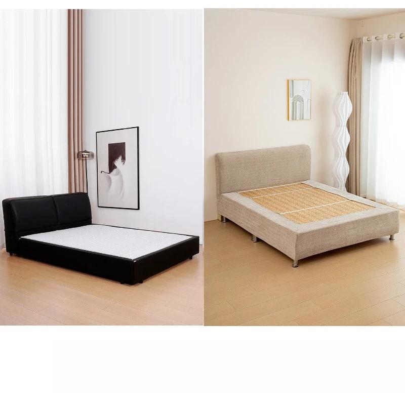 Housse de tête de lit tout-en-un, protège-matelas extensible, jupe de lit anti-rayures, anti-griffures pour chats, antidérapante, amovible, lavable, anti-poussière