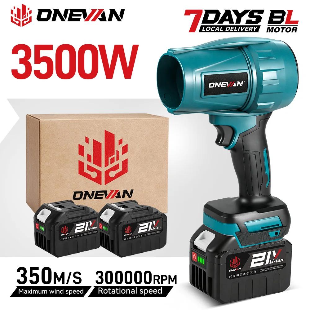 ONEVAN 2000W 200 M/S ventilateur Turbo électrique sans fil souffleurs d'air à feuilles outil