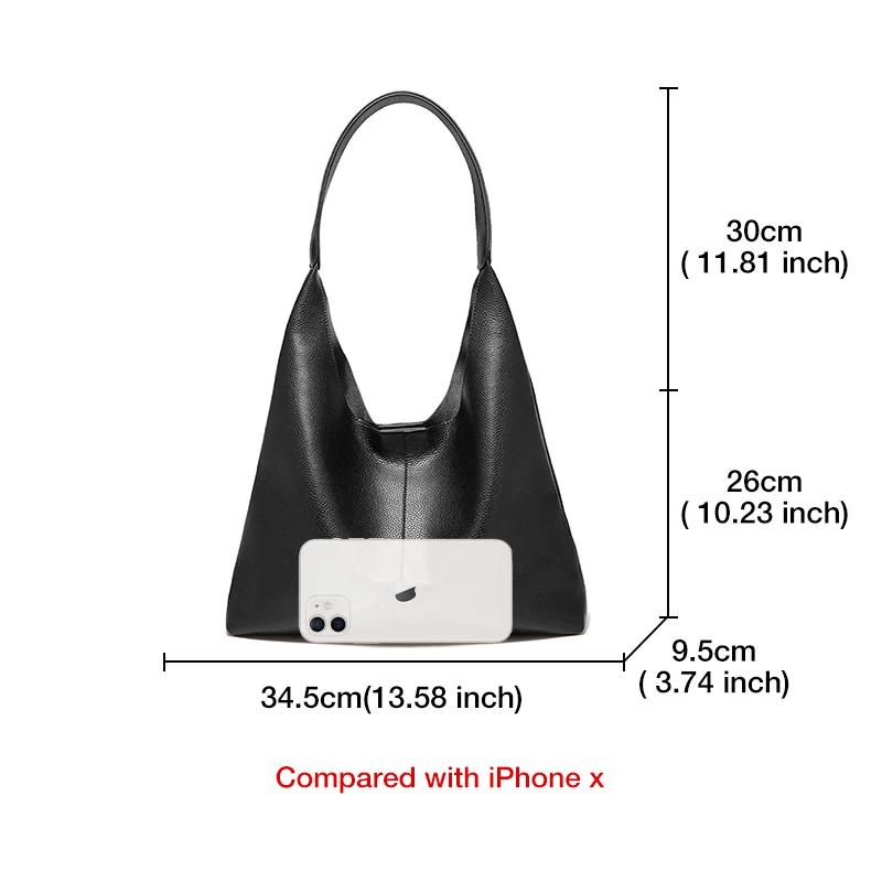 Sac fourre-tout d'épaule en cuir fendu pour femme FOXER