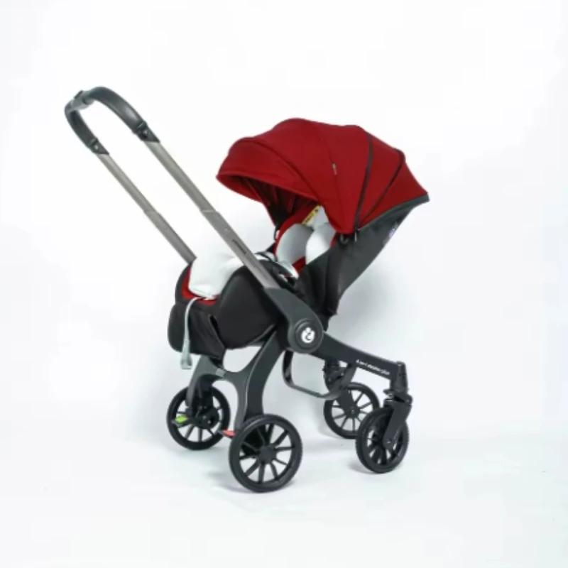Poussette 4en1 multifonctionnelle pliable UE en stock - Combiné siège auto landau portable bébé 3en1