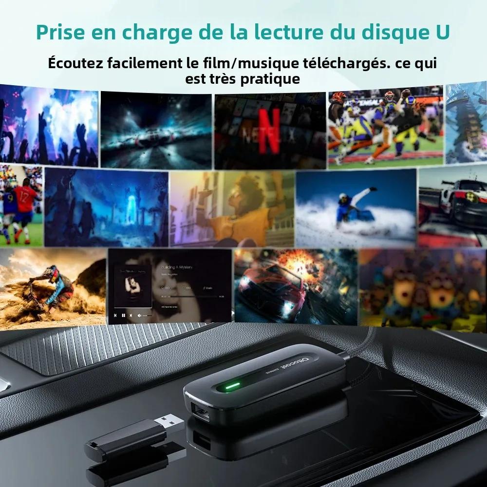 OTTOCAST Play2Video Express sans fil CarPlay sans fil Android Auto adaptateur pour Youtube Netflix lecture vidéo accesso