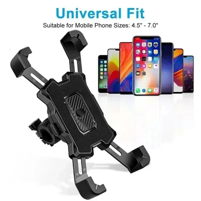 360 °   Support de téléphone rotatif pour vélo électrique, iPhone, Xiaomi, VTT, moto, support antidérapant pour cyclisme