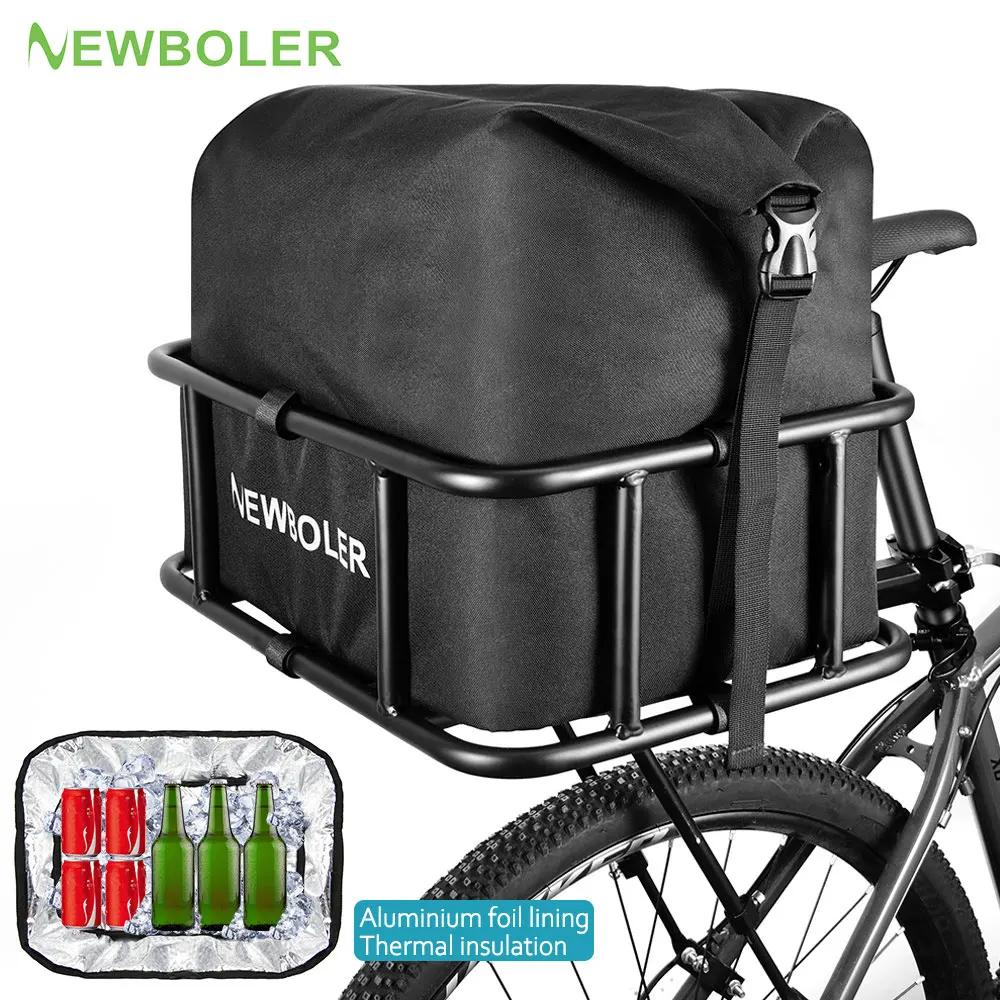 Panier de vélo arrière avec grand panier de support de vélo arrière pour vélo, panier de vélo arrière en métal robuste, support parfait pour vélo électrique