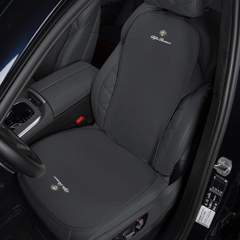 Housse de siège en soie glacée pour voiture, accessoires intérieurs, pour Alfa Romeo 147 156 159 166 Mito Giulia Stelvio GT Giulietta 4C