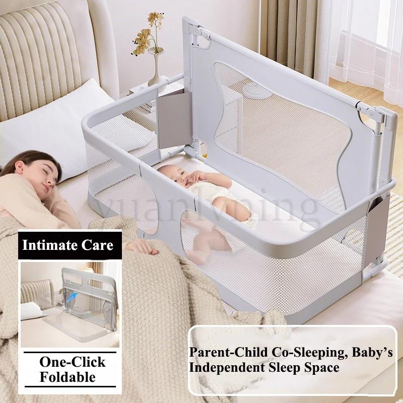 Clôture de lit de bébé pliable, Rail de sécurité pour berceau, garde-corps pour nouveau-nés