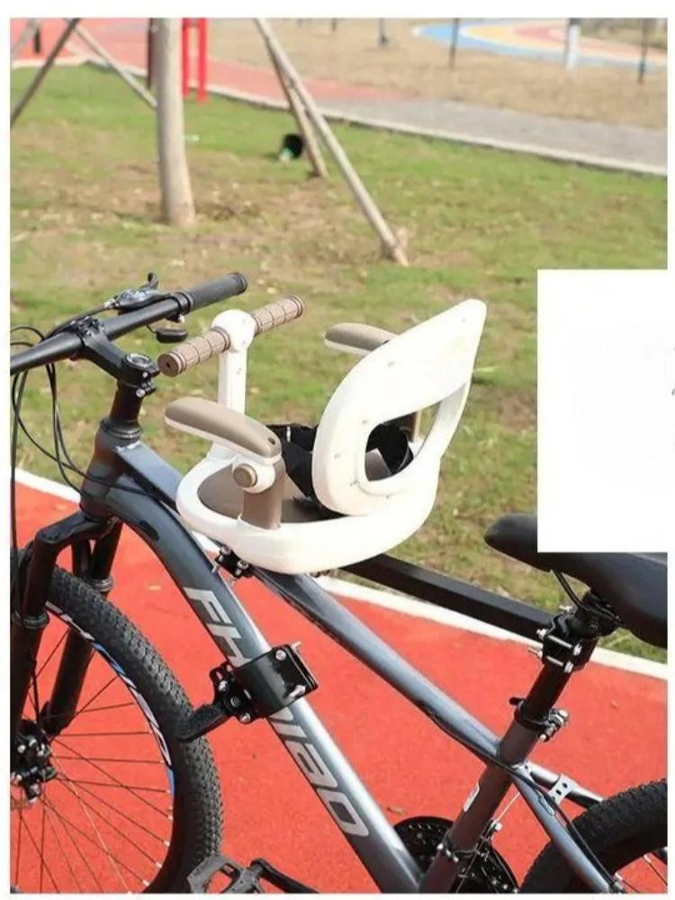 Siège de vélo pour enfant rotatif et pliable à fixation avant, selle de vélo anti-chute pour VTT