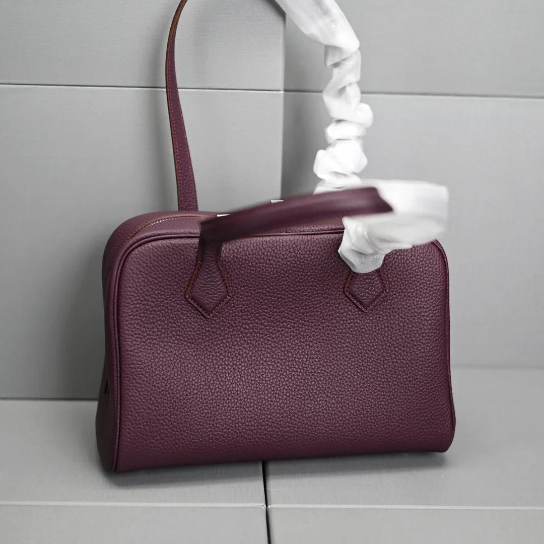 Sac à main en cuir véritable pour femme