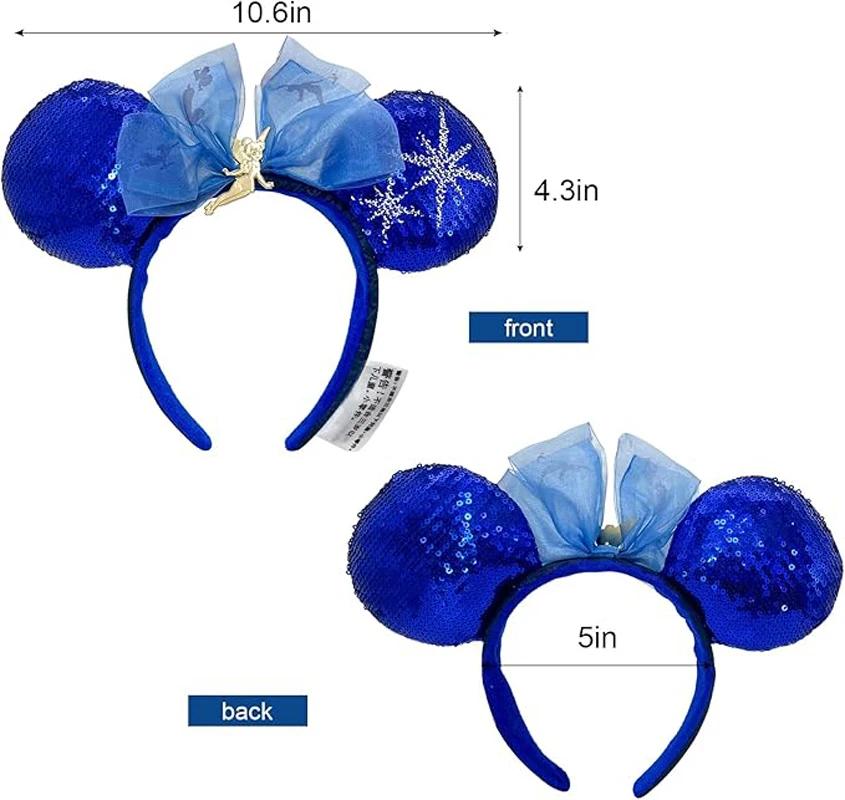 Bandeau Disney Mickey arbre de Noël - Accessoire cosplay Peter Pan pour fêtes et cadeaux Disneyland