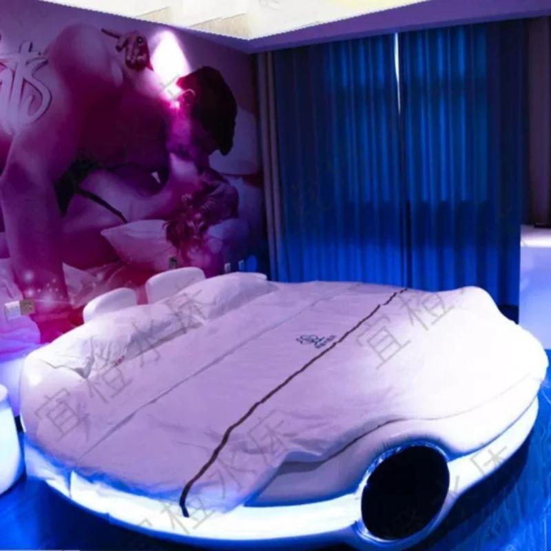 Nouveau lit électrique Queen Size simple avec matelas, idéal pour chambre d'amis ou suite de chambre à coucher, mobilier de chambre.