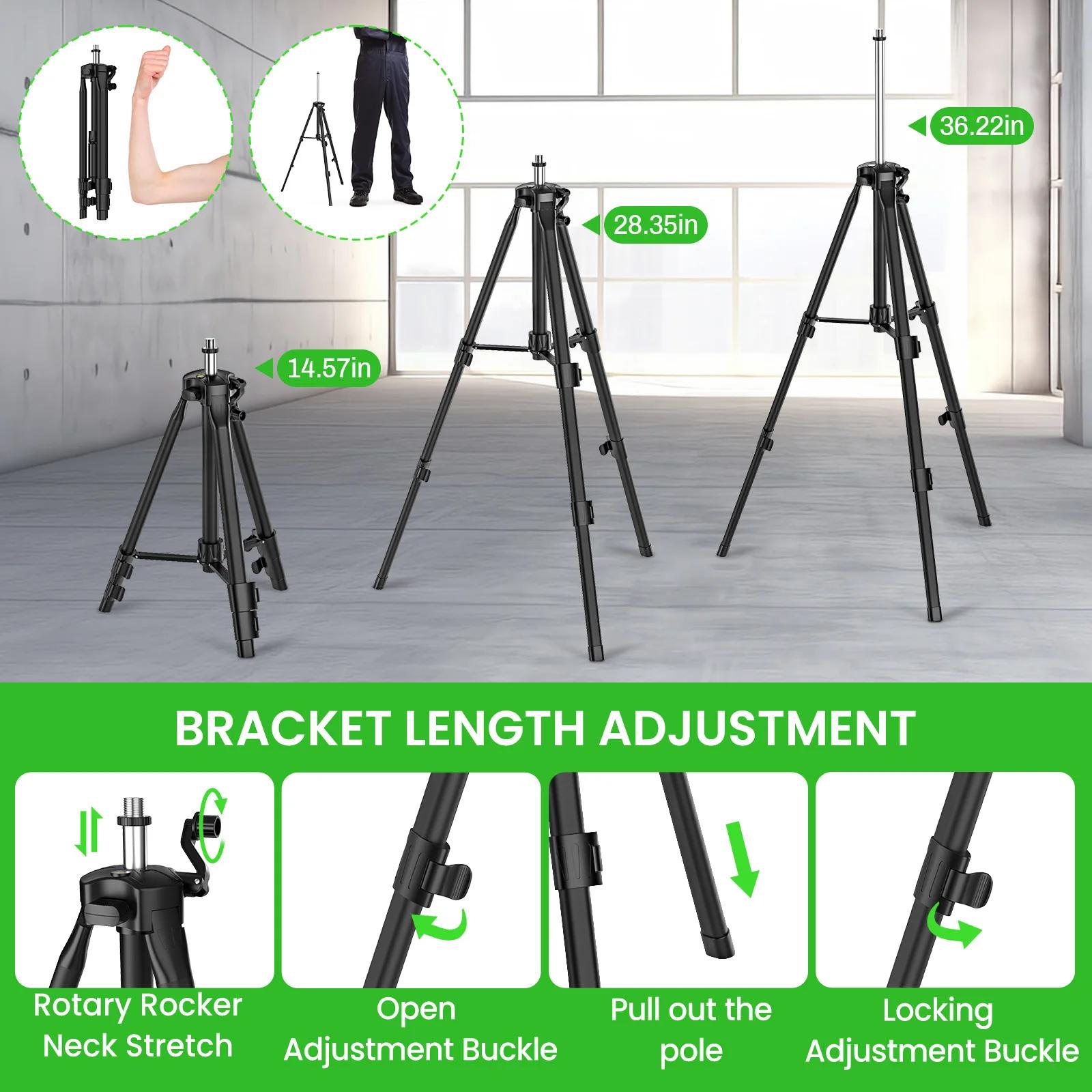 16 Lines 4D Laser Level green line SelfLeveling 360 Horizontal & Vertical power Laser level Professi
