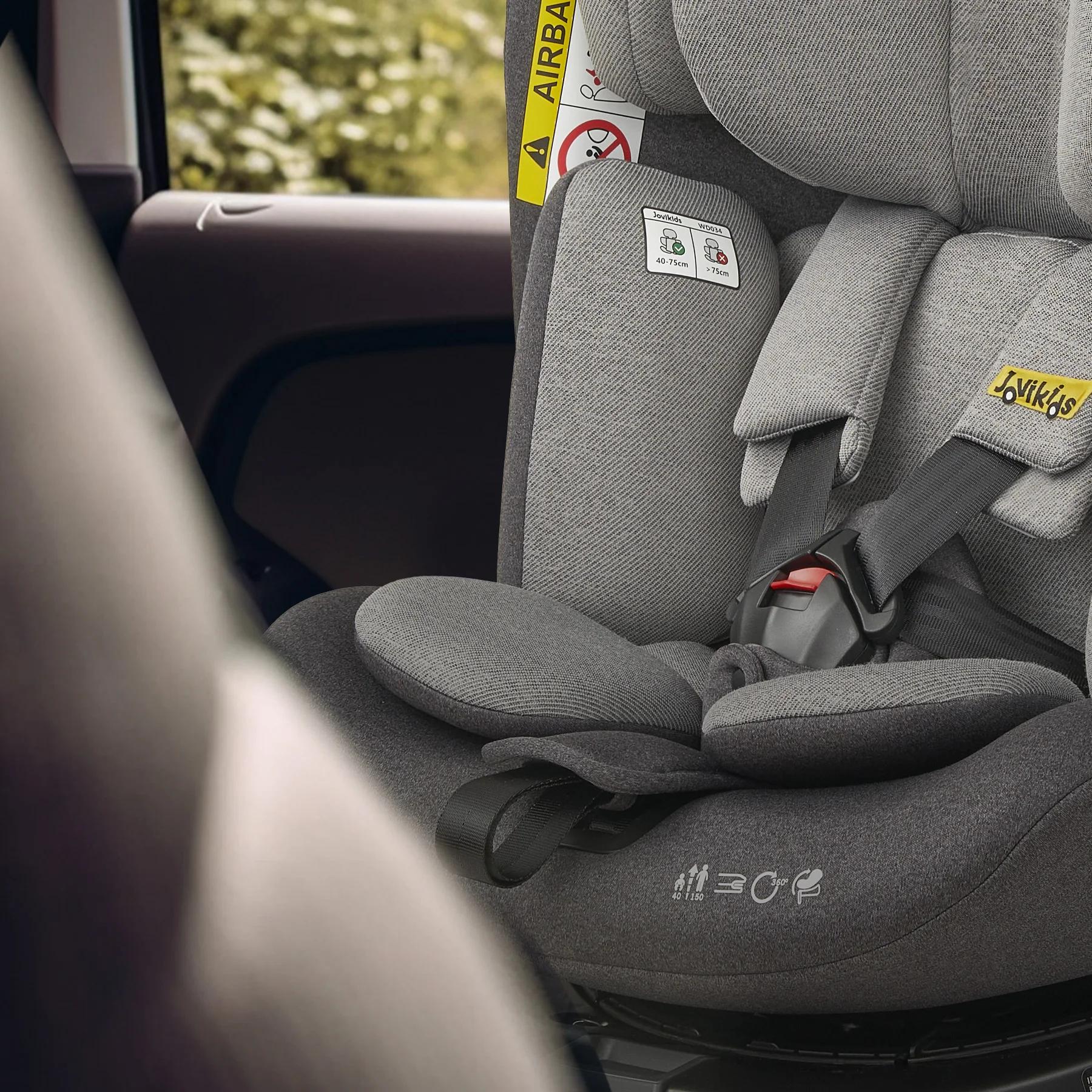 Jovikids Ranger 360 ° Siège auto bébé pivotant taille i 40-150 cm avec pied de support