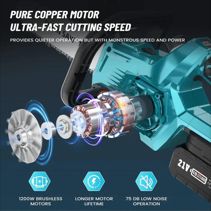 Makita – tronçonneuse électrique sans balais de 16 pouces, outil électrique pour le travail du bois,