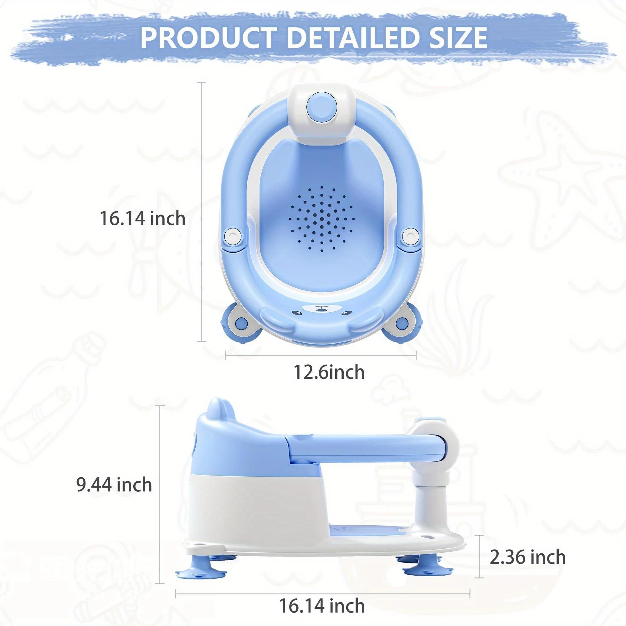 Siège de bain pour bébés de 6 mois et plus, sièges de bain pour tout-petits pour bébés assis, chaise