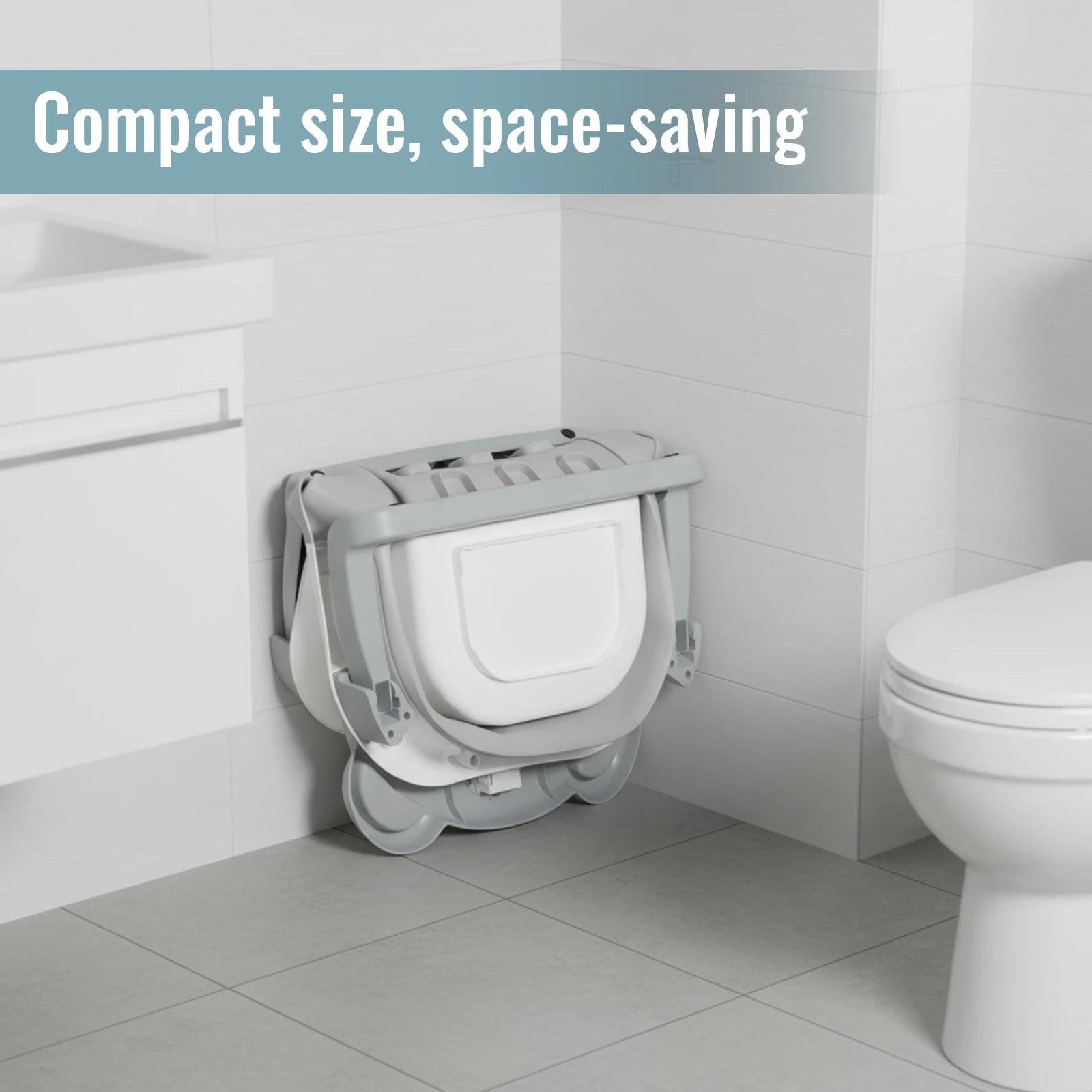 Baignoire pliable pour bébé, antidérapante, avec thermomètre pour surveiller la température de l'eau