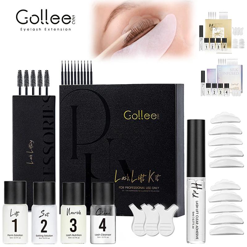 Gollee Kit de permanente de levage de cils durable 4-6 semaines ensemble de levage de cils pour reco