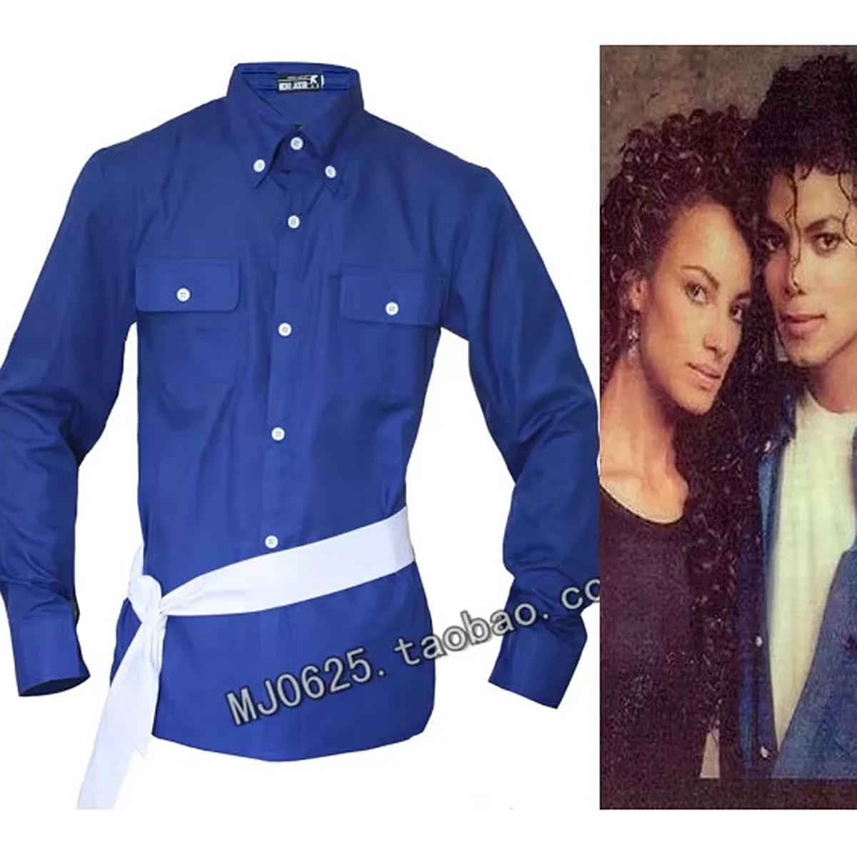 Show MJ Michael Jackson, chemise bleue "the Way You Make Me", Collection Proformance