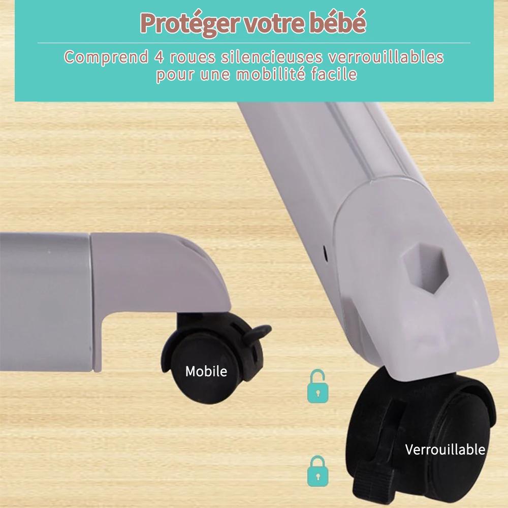 Lit Bébé, Berceau Cododo avec Matelas, Lit d'Appoint pour Bébé, Hauteur Réglable, Inclinable, Compat