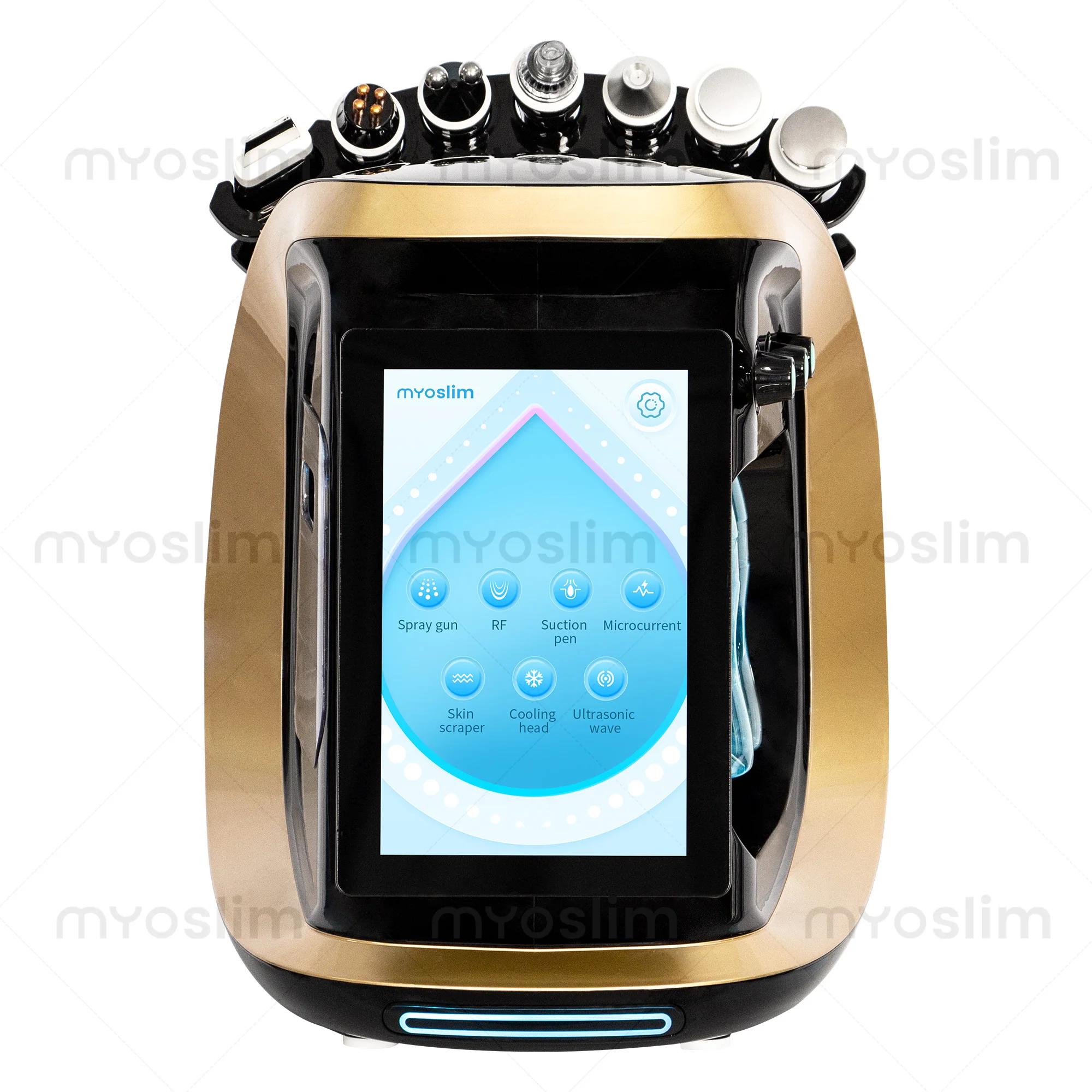 Appareil professionnel intelligent d'analyse de la peau du visage bleu glace, rajeunissement ultraso