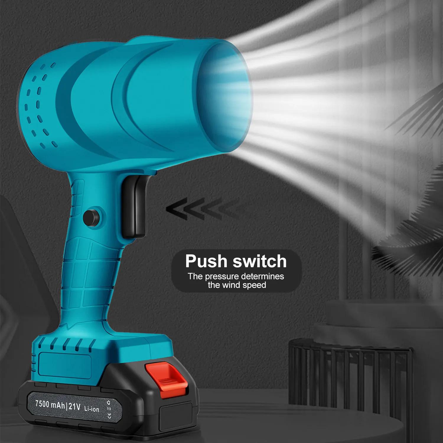 Ventilateur Turbo électrique, 120 km/h, 36000 tr/min, puissant, Jet sans fil, feuille de neige, pous