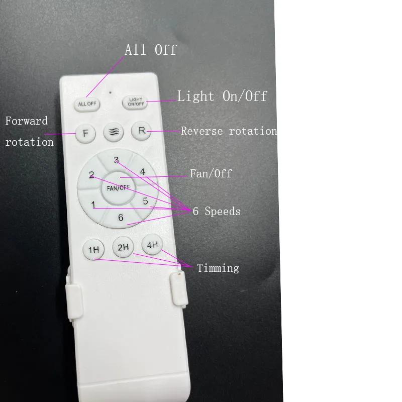 42 52 pouces ventilateurs de plafond avec lumières Led 3 couleurs 6 vitesses ventilateurs de moteur