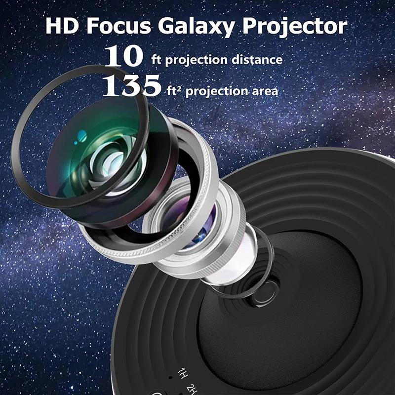 Projecteur de galaxie veilleuse Projecteur de ciel étoilé 360 ° Lampe planétarium rotative pour ch