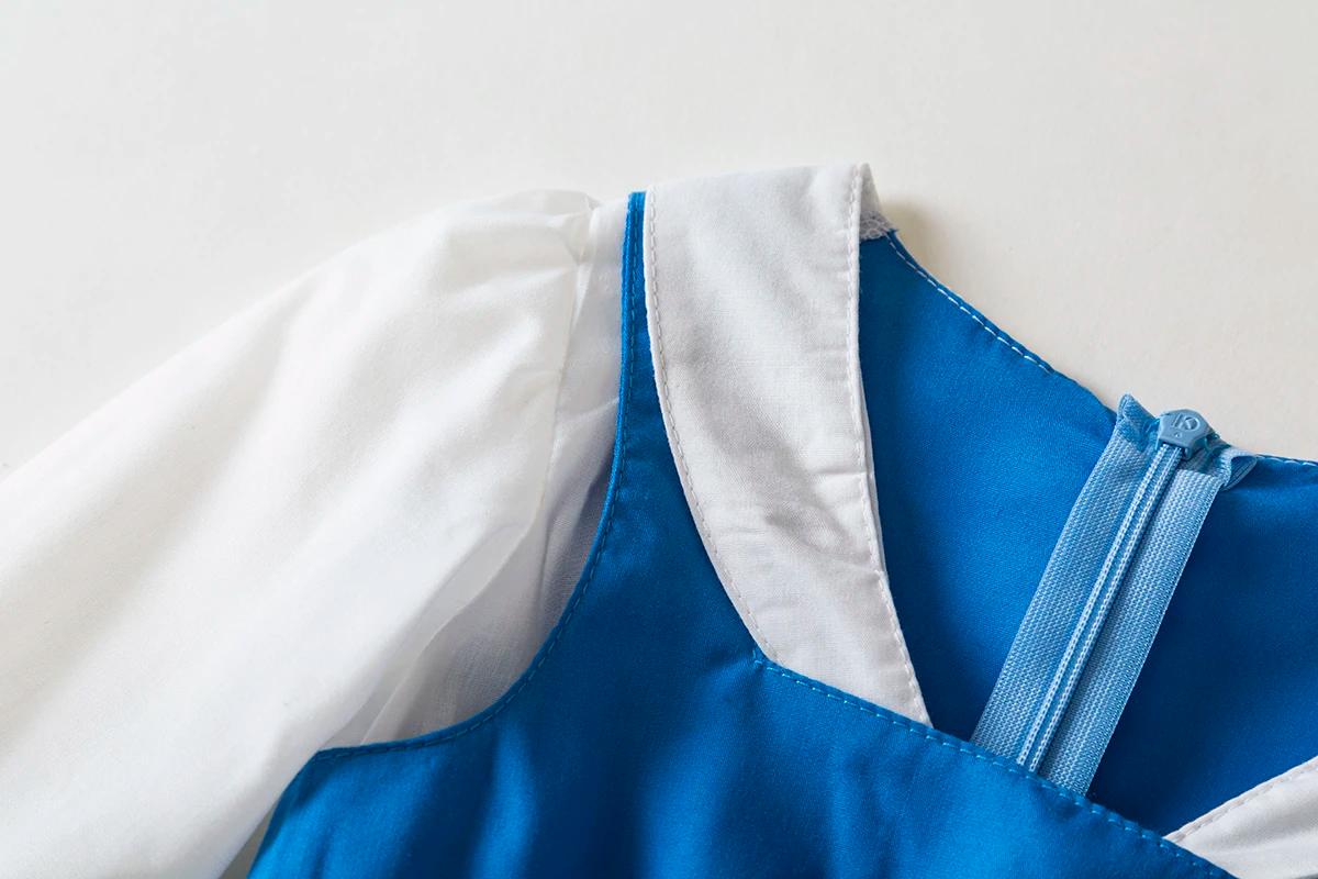 BELLE-Costume de Village Provincial Bleu, Robe de Princesse Deluxe D, la Bête, Poivre, GelBirthday,