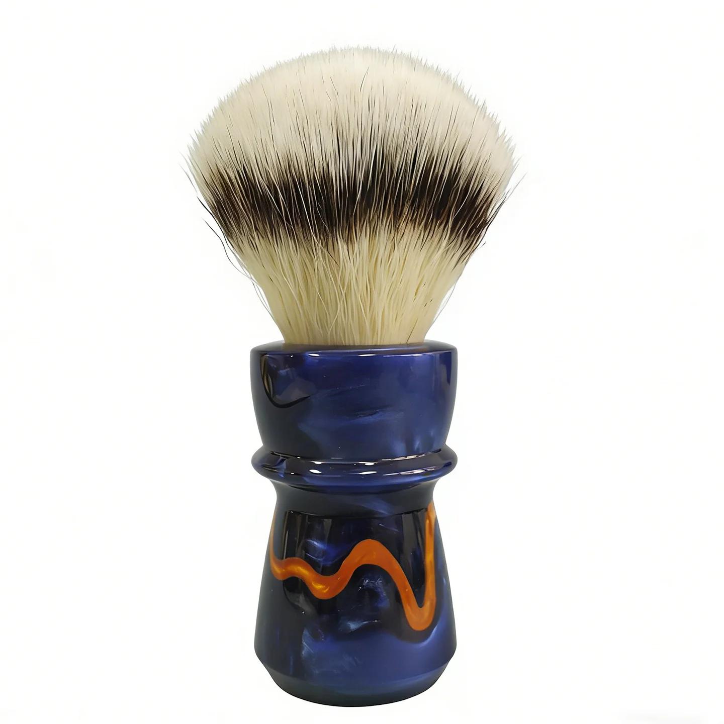 Pinceau à raser Dscosmetic EmberTwist CN6 en poils synthétiques et manche en résine pour homme